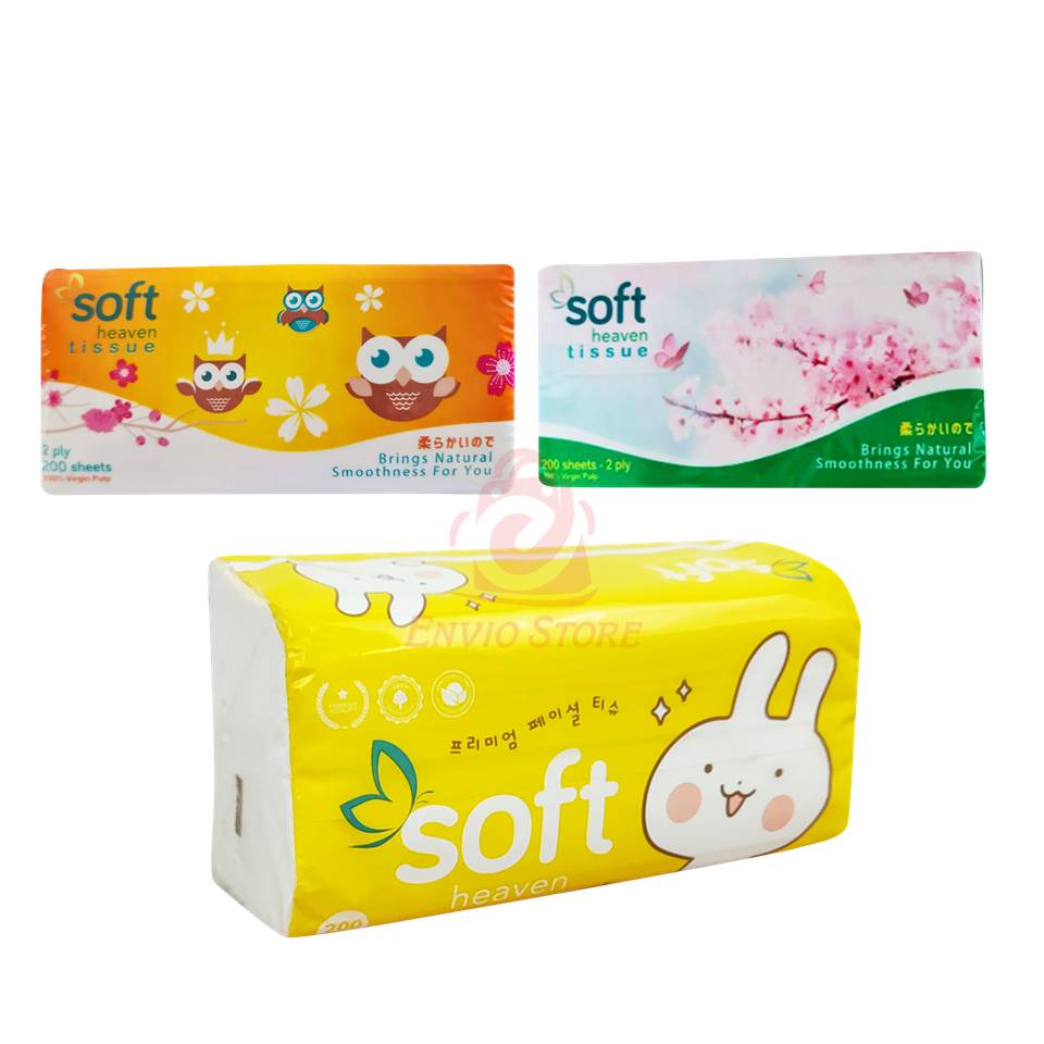 Tissue Soft Heaven Facial Softpack 200s Tissue Soft Heaven Facial Softpack 200s
