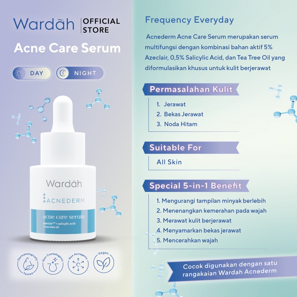 Wardah Acnederm Acne Care Serum 15ml