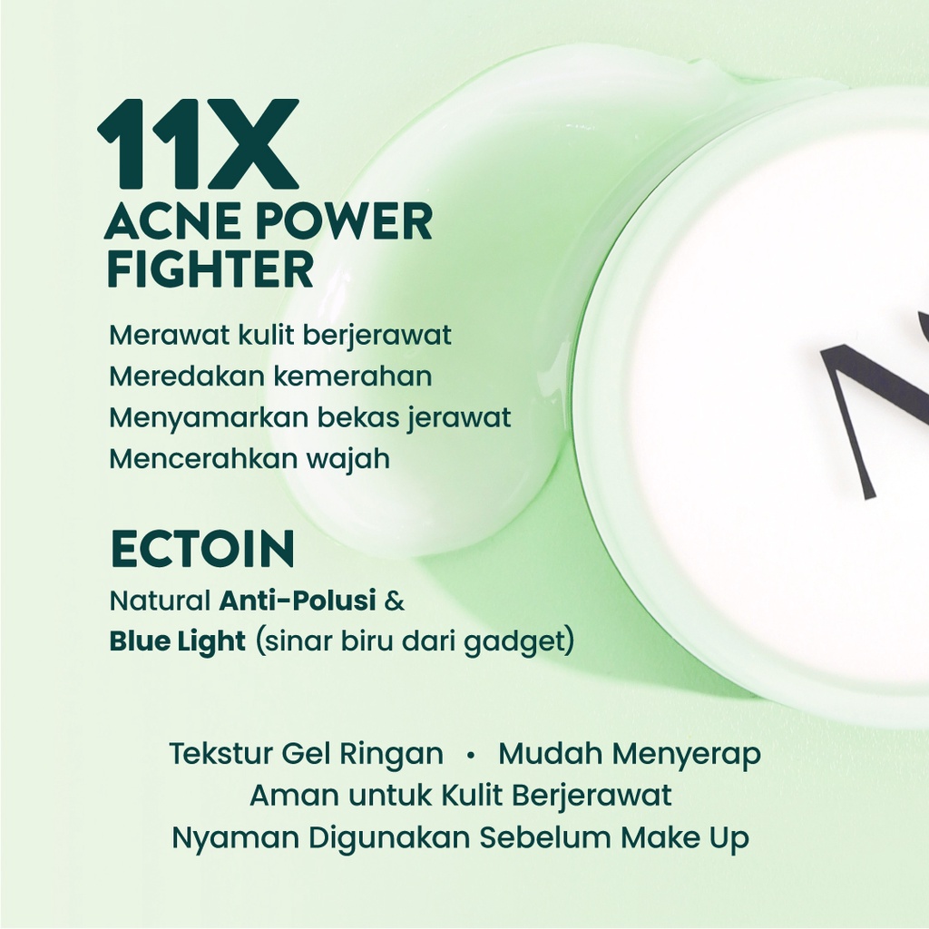 Npure Cica Acne Fighter Starter Kit 3Steps (Face Toner, Serum, Day Cream)