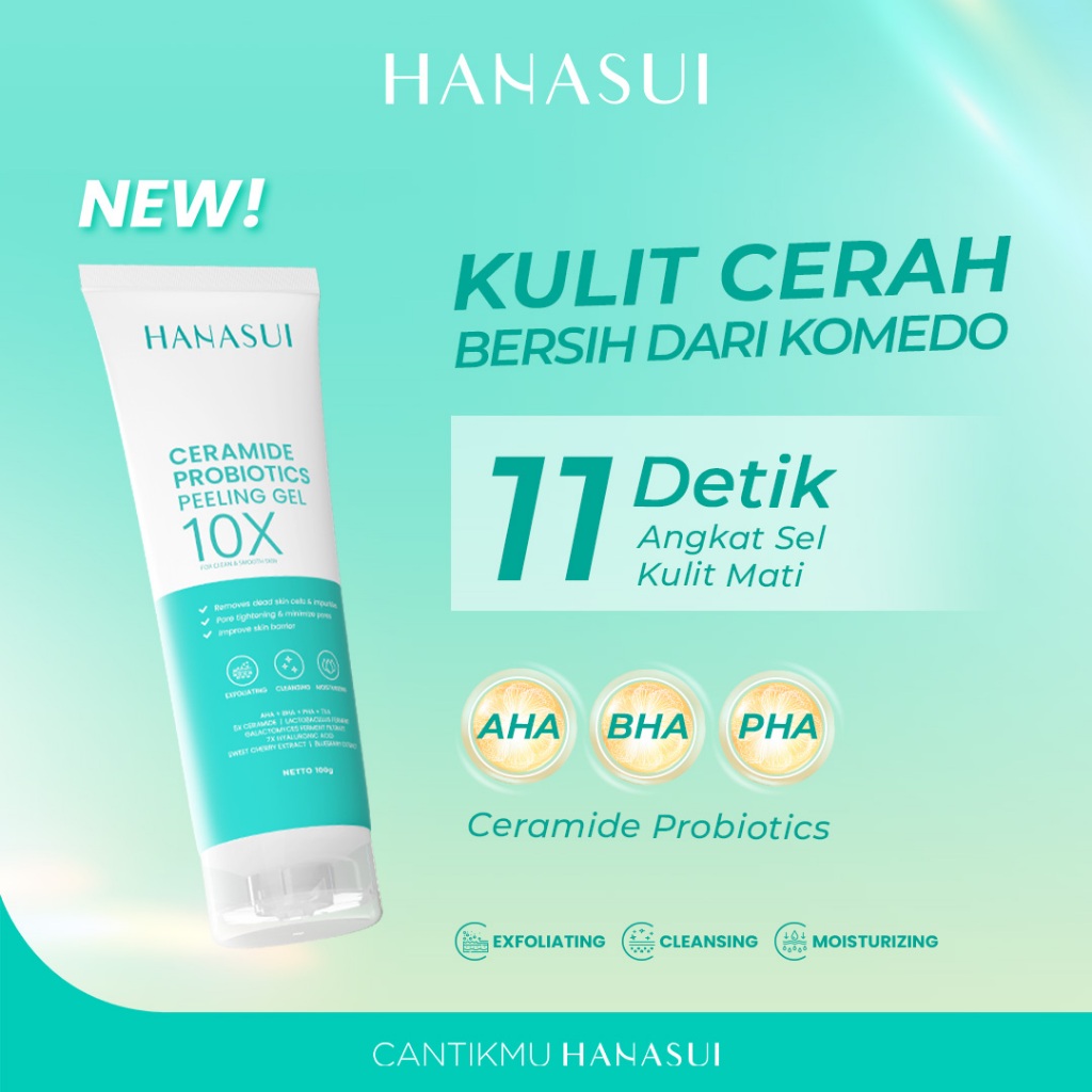 Hanasui Ceramide Probiotics Peeling Gel 100gr Hanasui Ceramide Probiotics Peeling Gel 100gr