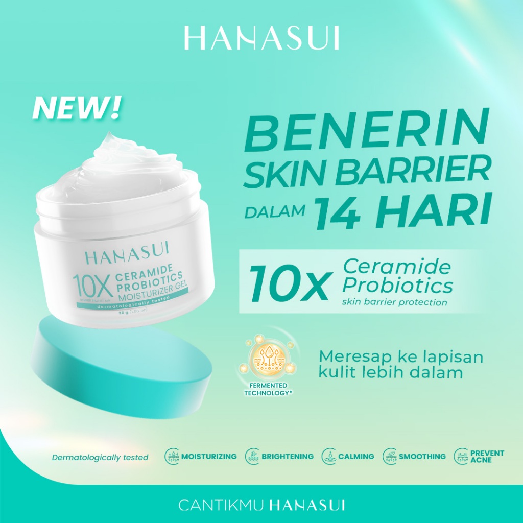 Hanasui Ceramide Probiotics Moisturizer Gel 30gr Hanasui Ceramide Probiotics Moisturizer Gel 30gr