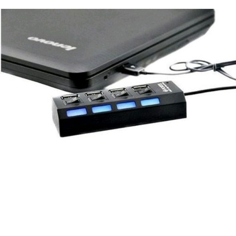 USB Hub 4 Port + Kabel USB - 4 IN 1 TERMINAL USB PORT 2.0