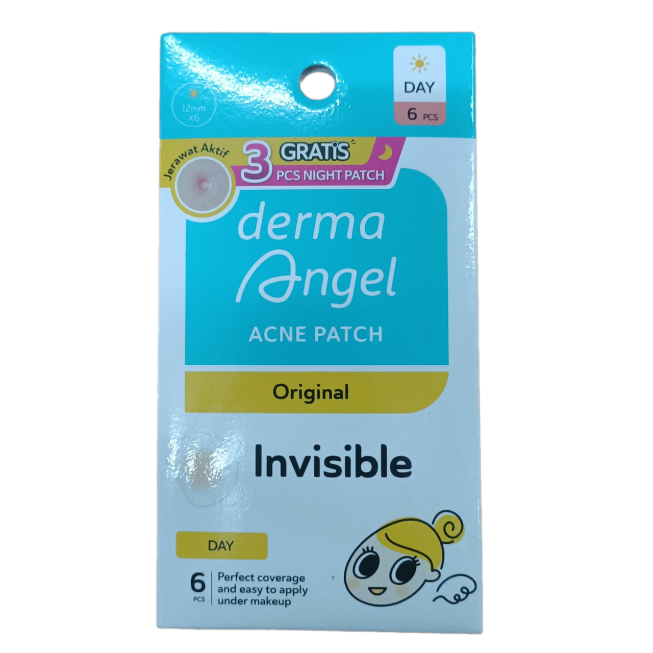 Derma Angel Acne Patch Invisible Day 6s + Night 3s Derma Angel Acne Patch Invisible Day 6s + Night 3s