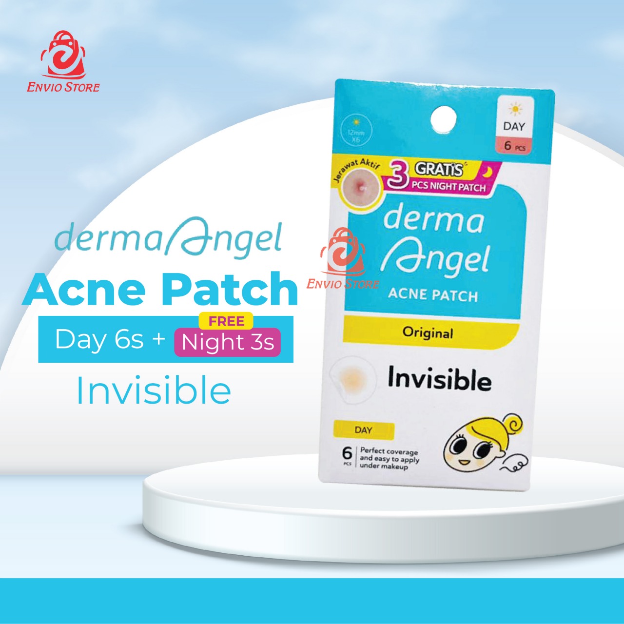 Derma Angel Acne Patch Invisible Day 6s + Night 3s