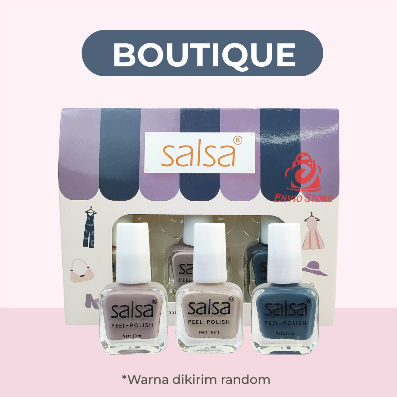 (ECER) SALSA Kutek Peel Polish BOUTIQUE (Nail Polish Peel Off) (ECER) SALSA Kutek Peel Polish BOUTIQUE (Nail Polish Peel Off)