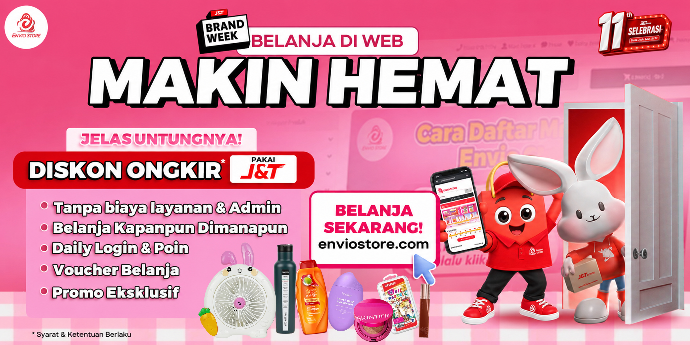 Envio X J&T 11tahun